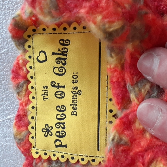 Peace of Cake Girl's Orange/Yellow Poncho - Picture 3 of 3